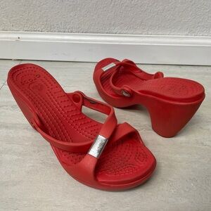 CROCS Heels -women’s 7